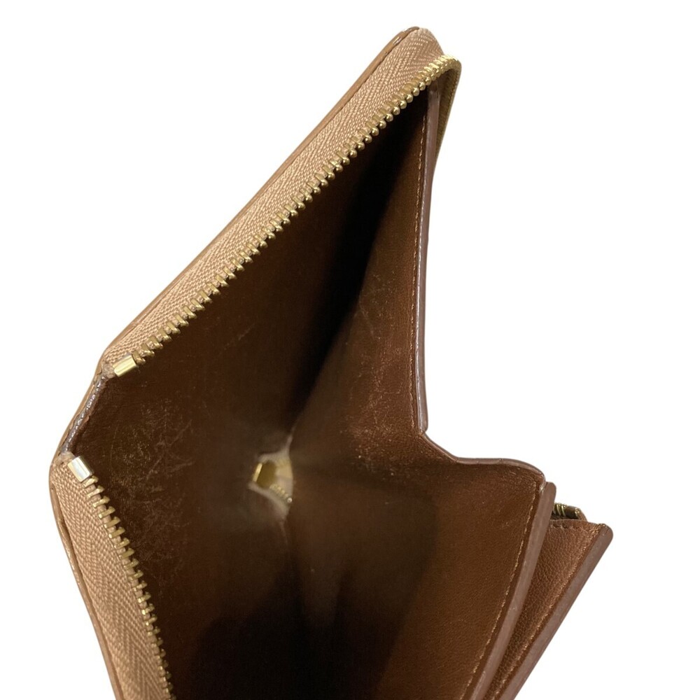 Celine Beige Round Zip Wallet Phoebe - Picture 4 of 5